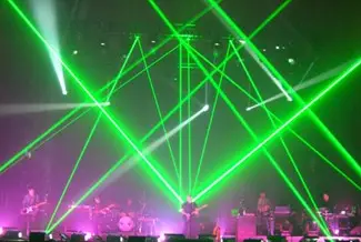 Not actually as cool as this Pink Floyd laser show